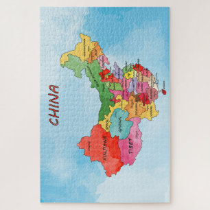 China-Karten-Puzzle Puzzle