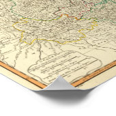 China, Korea Atlas-Karte Poster (Ecke)