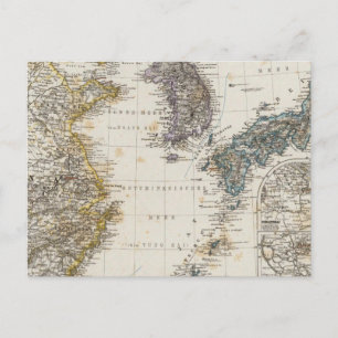 China, Korea, Japan Postkarte