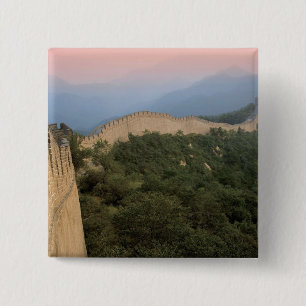 China, Kreis Huairou, Abschnitt Mutianyu der Mauer Button