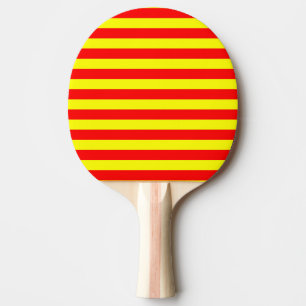 china kyrgyzstan spanien flagge streifen rot gelb  tischtennis schläger