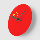 China-Landesflagge Runde Wanduhr (Winkel)