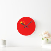 China-Landesflagge Runde Wanduhr (Zuhause)