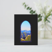 China Landschaft der Großen Mauer Postkarte (Stehend Vorderseite)