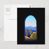 China Landschaft der Großen Mauer Postkarte (Vorne/Hinten)