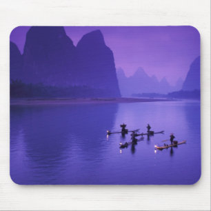 China, Li-Fluss. Kormoranfischer. Mousepad