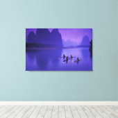 China, Li River. Kormorane Fischer. Leinwanddruck (Insitu (Holzboden))