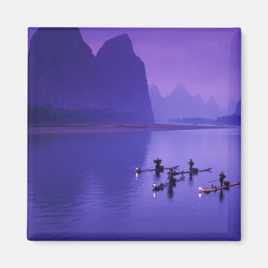 China, Li River. Kormorane Fischer. Magnet (Vorne)
