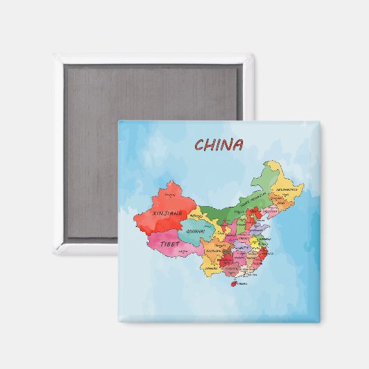 China Magnet (Vorderseite/Rückseite)