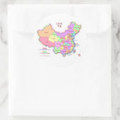 China Map Stickers (Tasche)