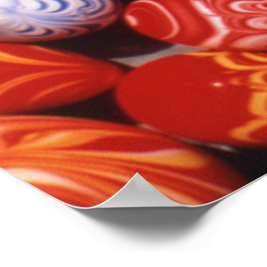 China, Ming Gräber, bemalte GlasSouvenirs Poster (Ecke)