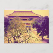 China Ming Tombs Vintage Reise Postkarte (Vorderseite)