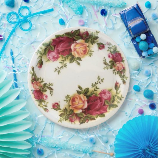 China mit antiken Handgemälden Pappteller (Party)