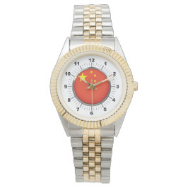 China mit zwei Tonen Armbanduhr