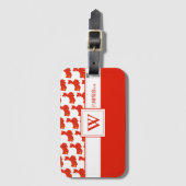 CHINA Monogram Christlich Scripter Luggage Gepäckanhänger (Vorderseite Vertikal)