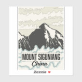 China Mount Siguniang Aufkleber (Blatt)
