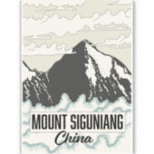 China Mount Siguniang Aufkleber (Vorderseite)