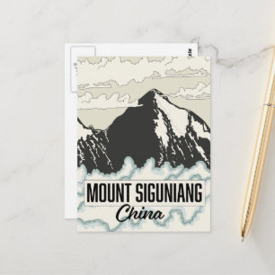 China Mount Siguniang Postkarte
