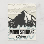 China Mount Siguniang Postkarte (Vorderseite)