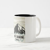 China Mount Siguniang Zweifarbige Tasse (VorderseiteRechts)
