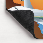 China nach Flugplakat Mousepad (Ecke)