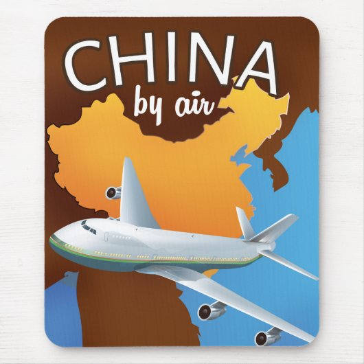 China nach Flugplakat Mousepad (Vorne)
