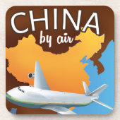China nach Flugplakat Untersetzer (Vorderseite)