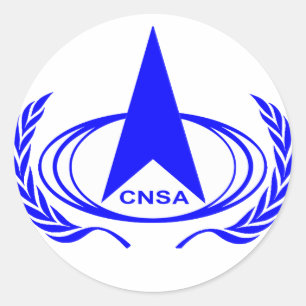 China National Space Administration - CNSA Runder Aufkleber