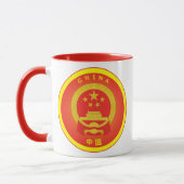 China Nationalen Emblem-Circle Form Tasse (Links)