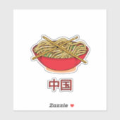 China Noodles Aufkleber (Blatt)