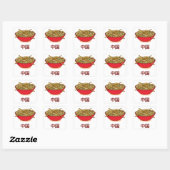 China Noodles Quadratischer Aufkleber (Blatt)
