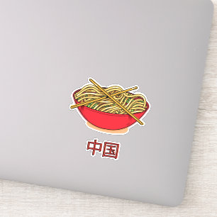 China-Nudeln Aufkleber