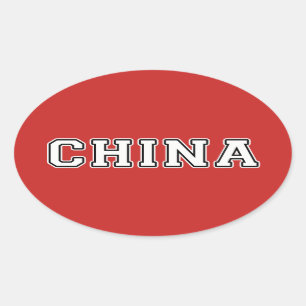 China Ovaler Aufkleber