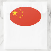 China Ovaler Aufkleber (Tasche)