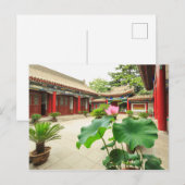 China Pagoda Interior Postkarte (Vorne/Hinten)