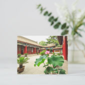 China Pagoda Interior Postkarte (Stehend Vorderseite)
