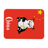 China Panda Reiseplakat. Magnet (Horizontal)