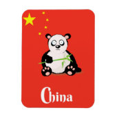 China Panda Reiseplakat. Magnet (Vertikal)