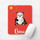 China Panda Reiseplakat. Mousepad (Mit Mouse)