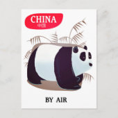 China Panda Reiseplakat Postkarte (Vorderseite)