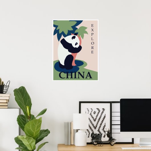 China Panda Vintage Poster (Heimbüro)