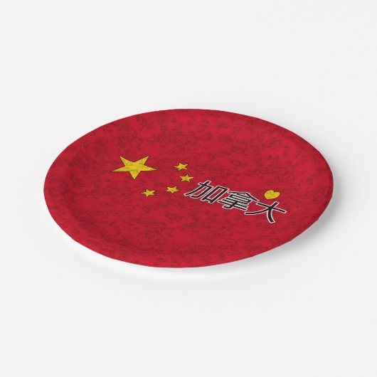 China Pappteller (Schrägansicht)