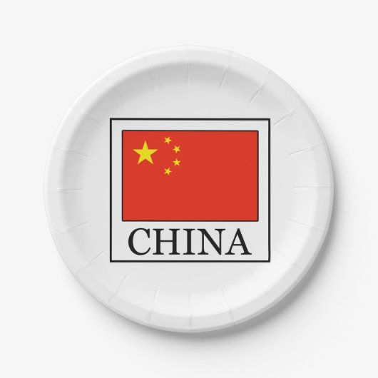 China Pappteller (Vorderseite)