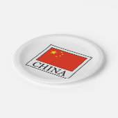 China Pappteller (Schrägansicht)