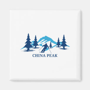 China Peak Kalifornien Skigebiet Skifahren Skifahr Magnet