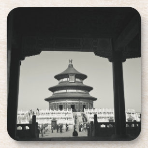 China, Peking, Chongwen Bezirk. Tempel von 2 Getränkeuntersetzer