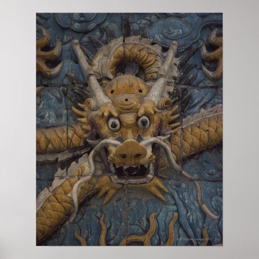 China, Peking, die Verbotene Stadt, der Neun Drach Poster (Vorne)