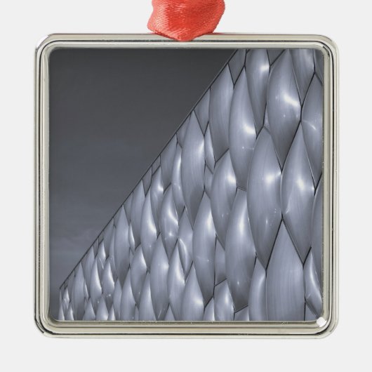 China, Peking. National Aquatics Centre Silbernes Ornament (Vorne)