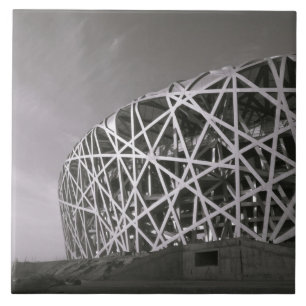China, Peking. Nationalstadion, Austragungsort der Fliese