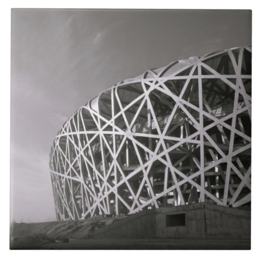 China, Peking. Nationalstadion, Veranstaltungsort Fliese (Vorderseite)